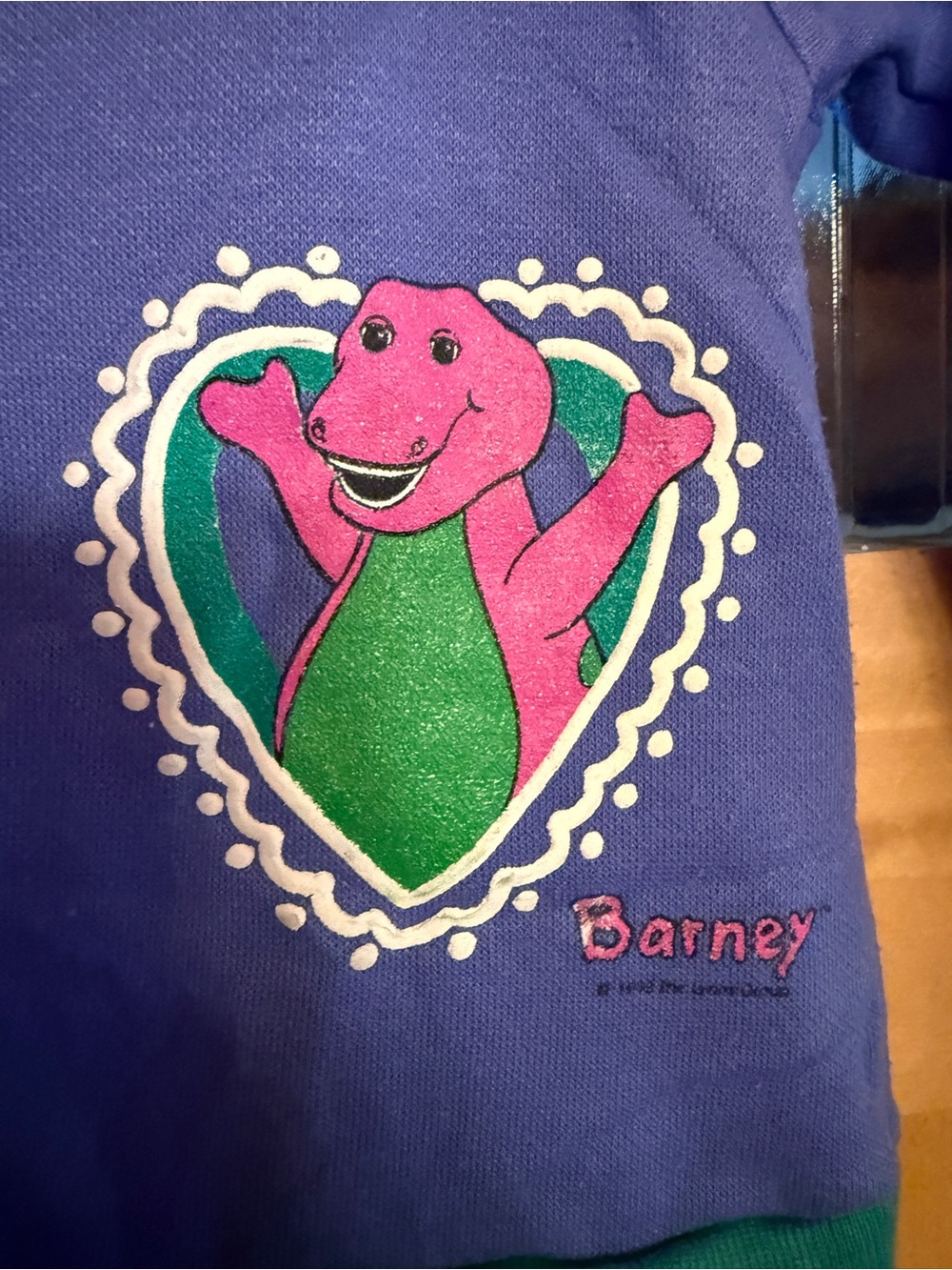 Vintage Rare Barney Jumper Button Dress Size 5 Kids One Piece - Picture 2 of 5